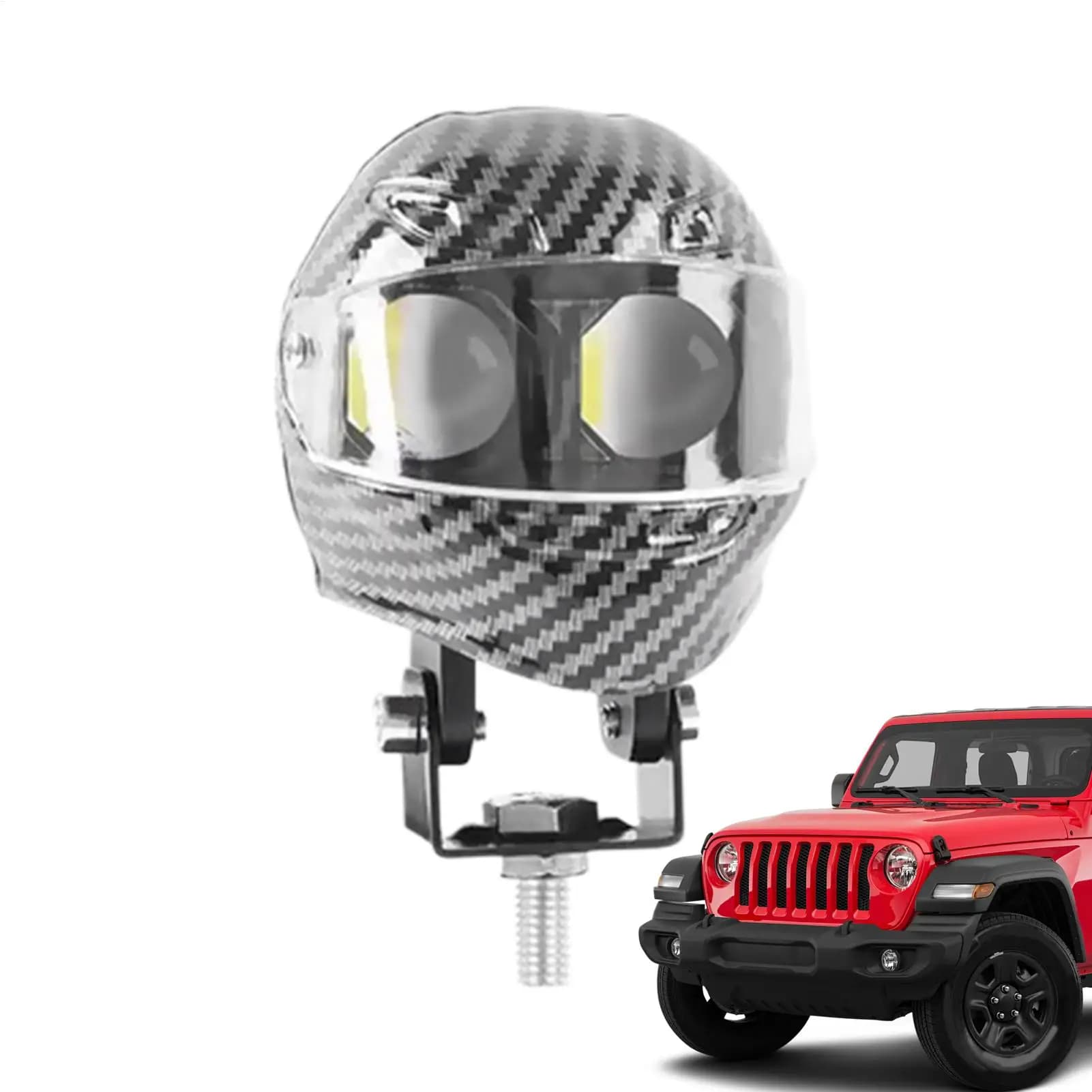 Fendinebbia a LED per moto Faretto ausiliario per moto stile casco Faretto per guida moto per scooter ATV Offroad Dirt