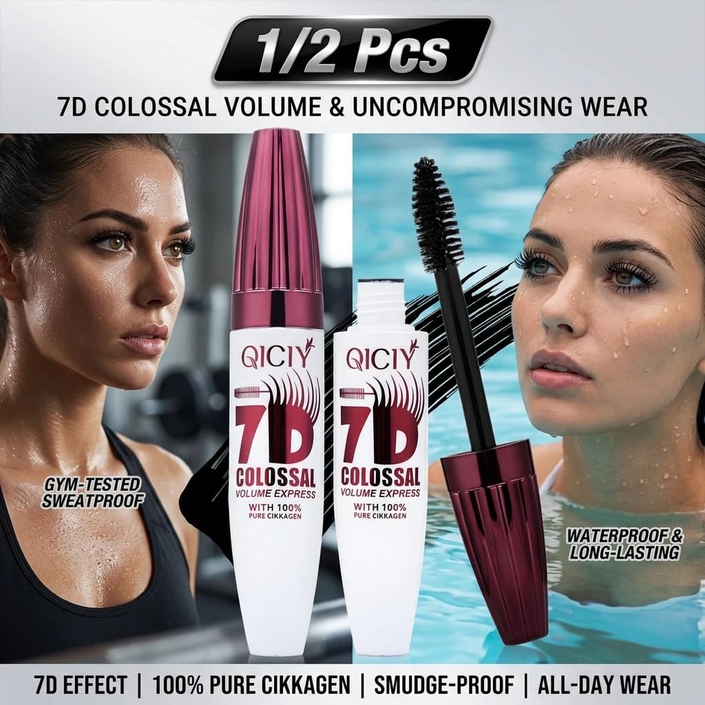 1/2pcs 7D Waterproof Mascara Thickening Lengthening Liquid Waterproof Lasting Non-Smudging Thick Thin Curling Mascara Eyes Makeu