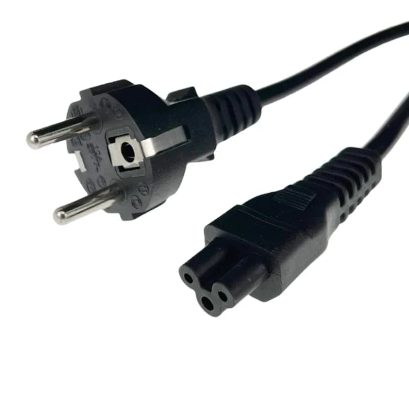 EU Schuko CEE 2 prong to IEC C5 Cloverleaf Power Cord for Notebook Laptop AC Adapters 1.5m European Power Supply Lead Cable