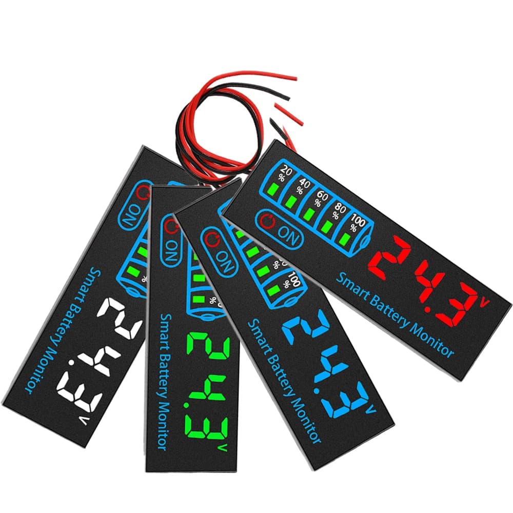 DC7-40V Battery Level Indicator 12V 24V 36V 48V Acid/Lipo Lithium Battery Capacity Card Voltage Battery Charging Tester