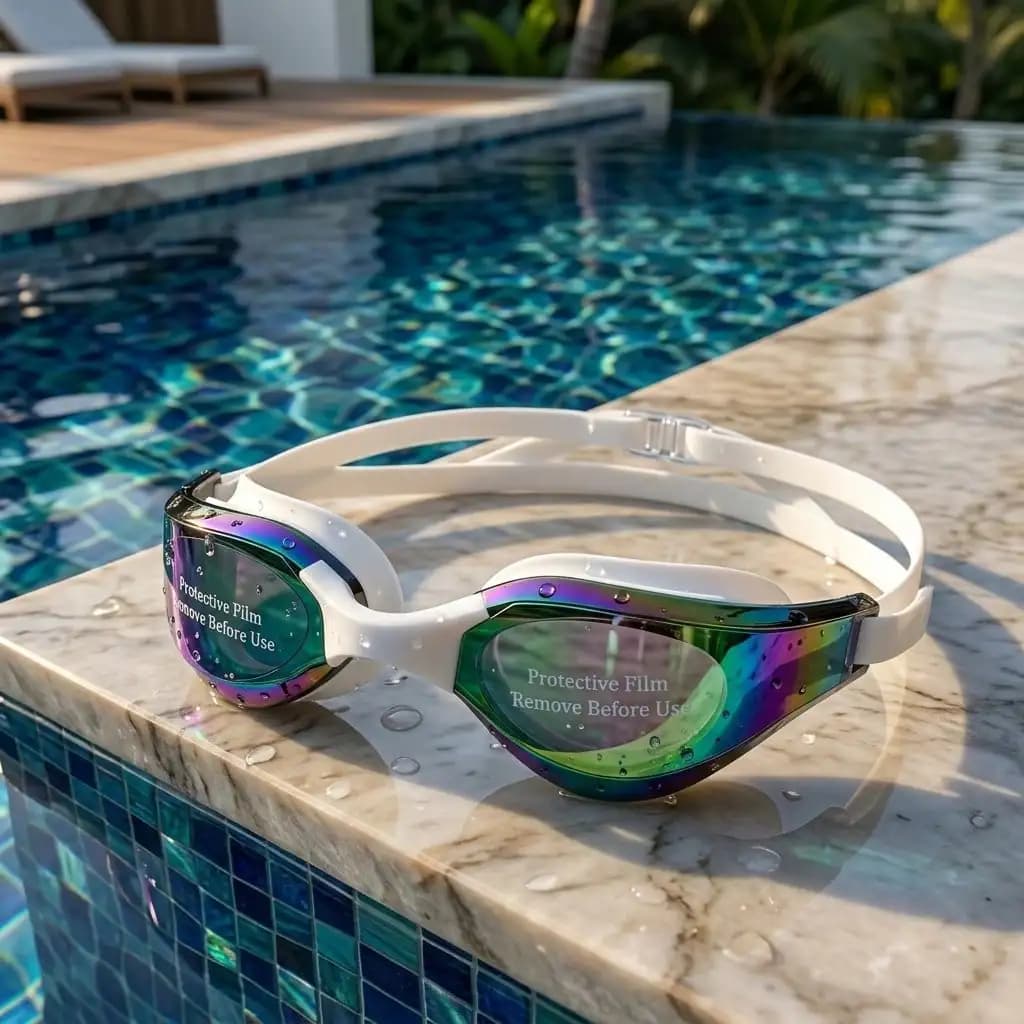 Unisex Adults Professional Competitive Racing Swim Goggles Colorful Electroplated Coating HD Clear Lenses Waterproof Anti-Fog UV Protection Leakproof Silicone Eyewear Swimming Gear For Competition Training Pool Water Park