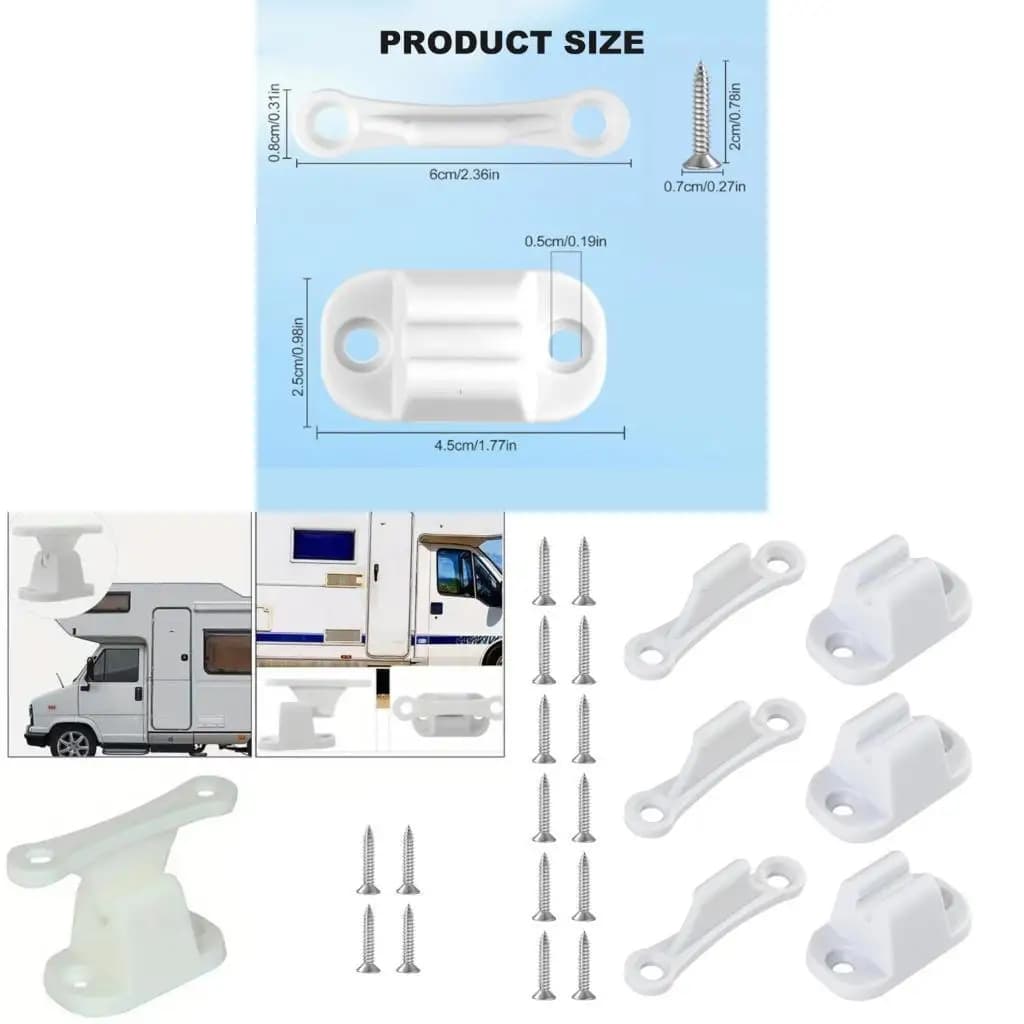 Motorhome RVs Door Retainer Plastic Stabilizer Door Stoppers for Travel Trailers