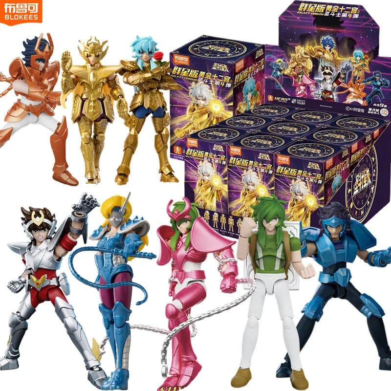 BLOKEES GV04 Saint Seiya Action Figure Gold Saint Shaka Saga Aphrodite June Shun Pegasus Seiya Geki Lkki Giocattoli da Collezione Regali