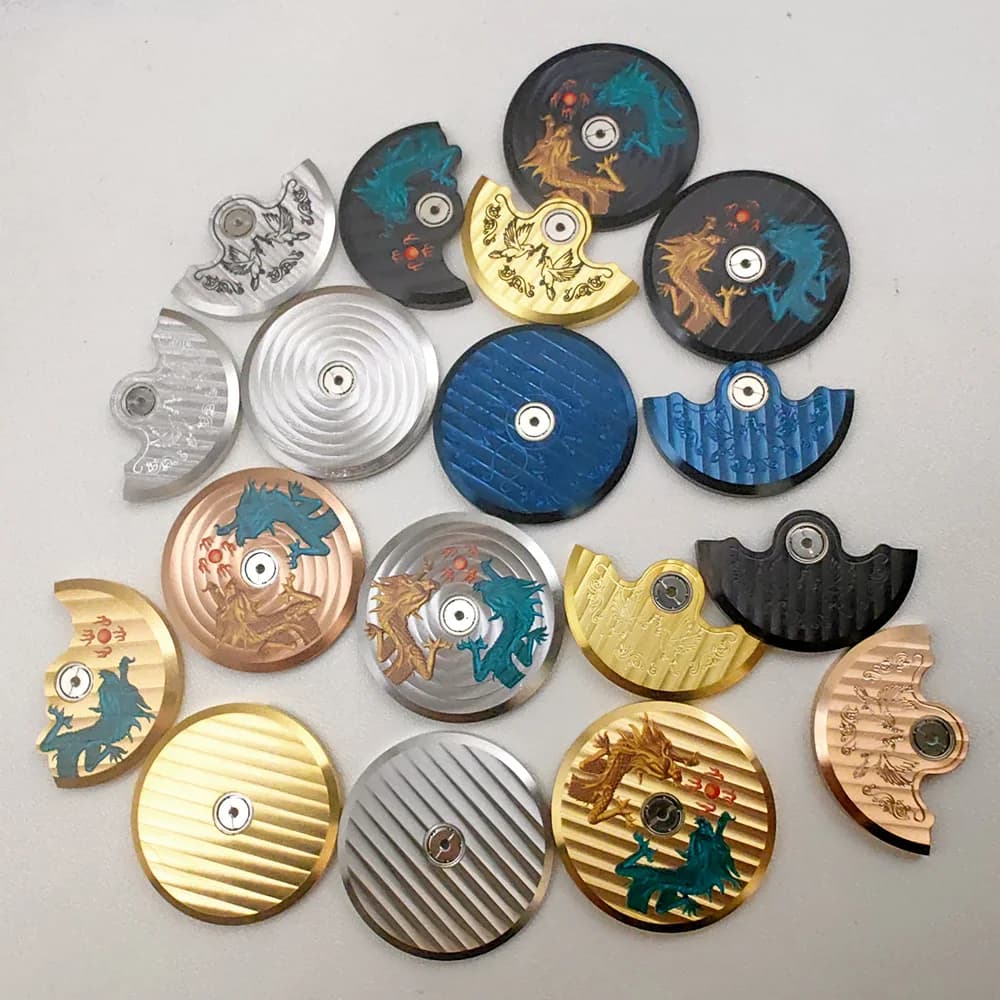 Rotore di movimento automatico NH35 adatto per NH38 NH39 4R35 7S26 NH35 Movimento a pendolo Peso oscillante Martello Rotore automatico Parte