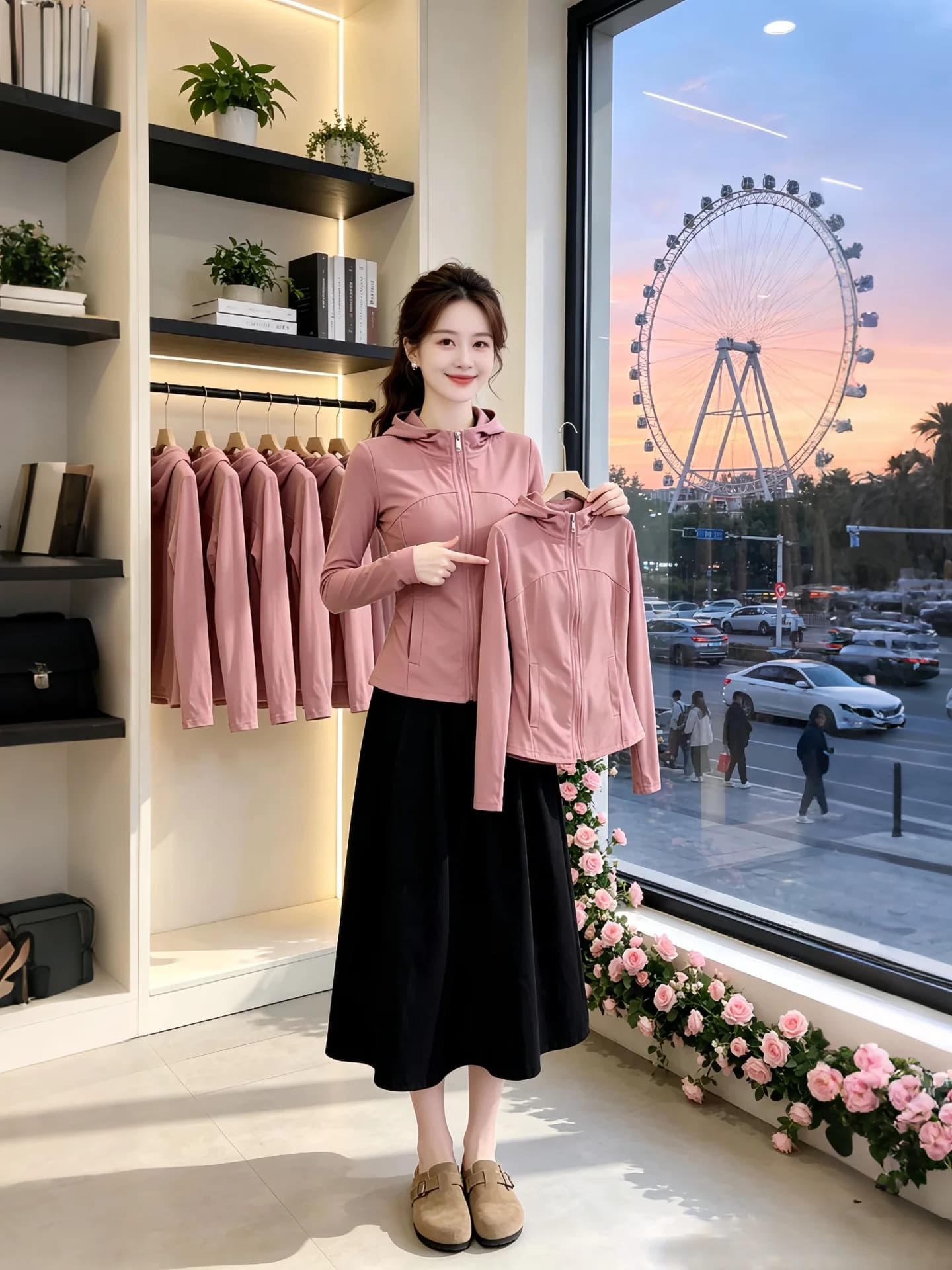 Women's Slim Fit UV Protection Fashionable Breathable Outerwear Anti-Aging Versatile Stylish Sunscreen Shirt Summer 2026