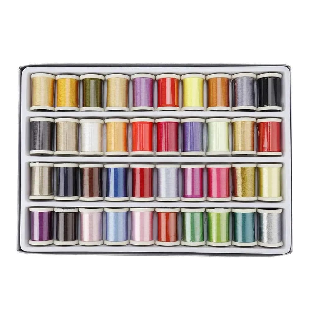 40 Colors Polyester Embroidery Thread Set 120D/2 280 Yards Embroidery Line For Home Sewing Kit