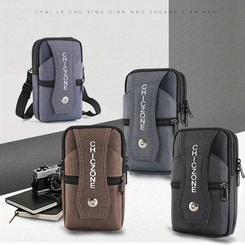 Marsupio da donna impermeabile Borsa singola/doppio strato Marsupio tattico da esterno con cintura Custodia per telefono da uomo Borse unisex