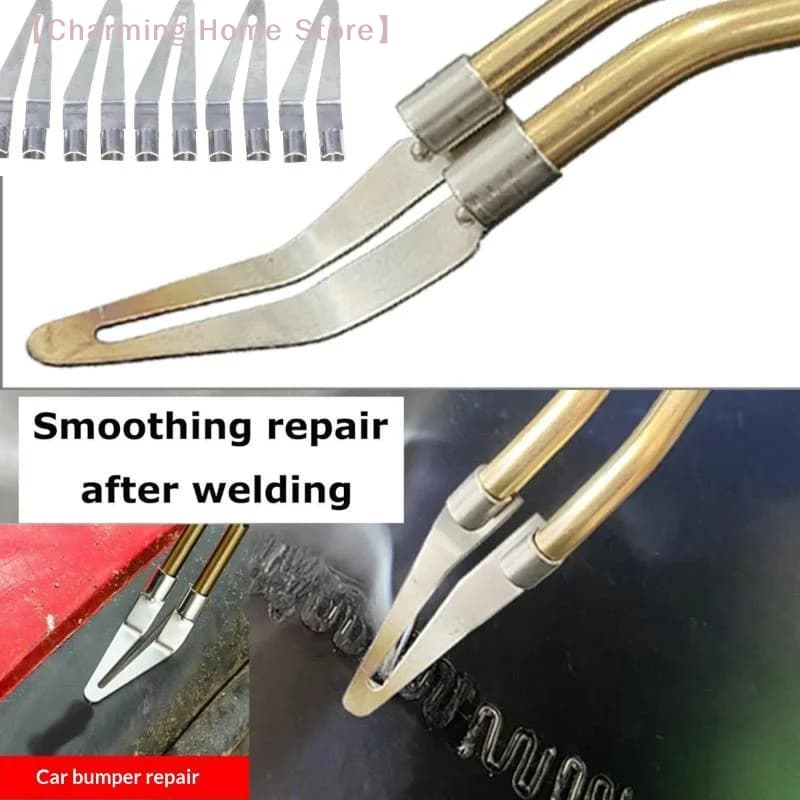 【M】3/5/10Pcs Welding Smoothing Tip Hot Stapler Repair Tool 45 Degree Elbow Design For Car Bumper Plastic Repair Welding Tools