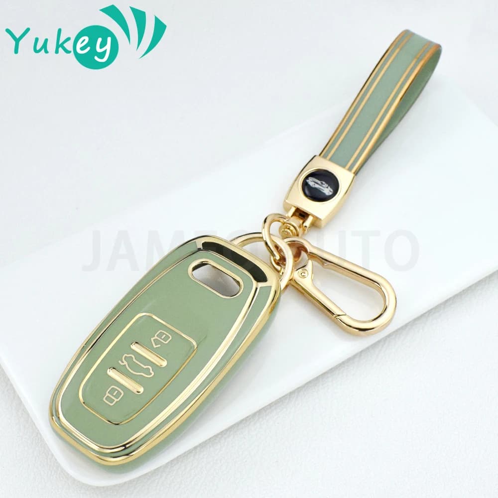 3 Buttons TPU Car Key Case for Audi A4 A5 A6 A7 A8 Q8 Q5 S6 S7 S5 S4 RS6 RS7 Smart Keyless Entry Remote Control Protector