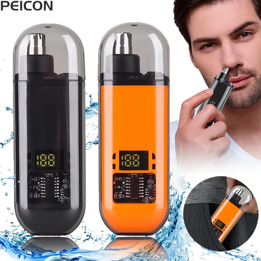 Mini nose hair removal device for men USB rechargeable trimmer for nose and ears Haircuts for nose