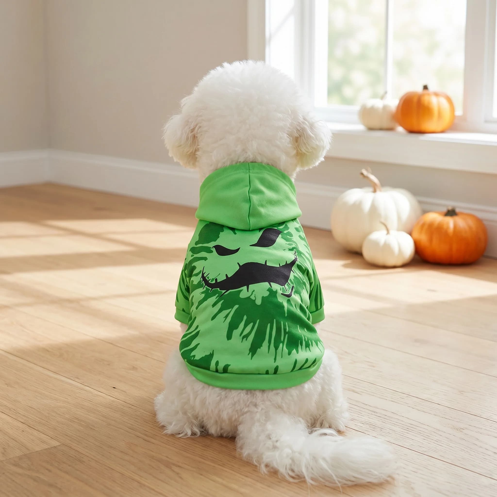Pet Dog Cat Halloween Hoodies Scary Pumpkin Face Shirt Dog Sweatshirts Apparel Comfortable Pet Turtleneck Puppy for Halloween H