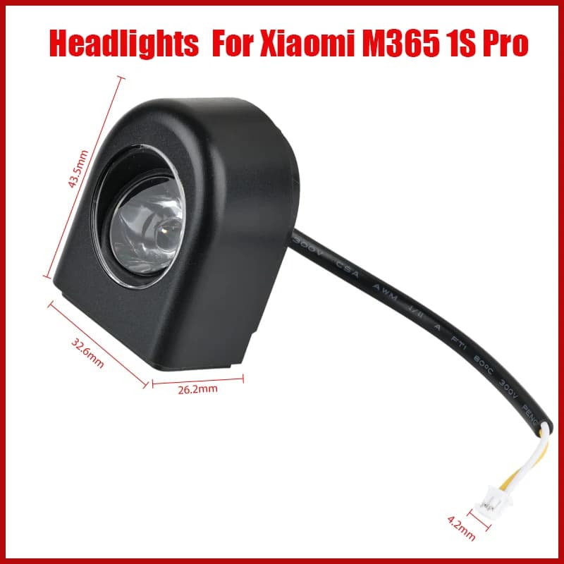Fari Lampada Frontale Per Xiaomi M365 1S Pro/2 MI Scooter Elettrico Accessori Testa Della Lampada Della Luce Parti di Ricambio A Led