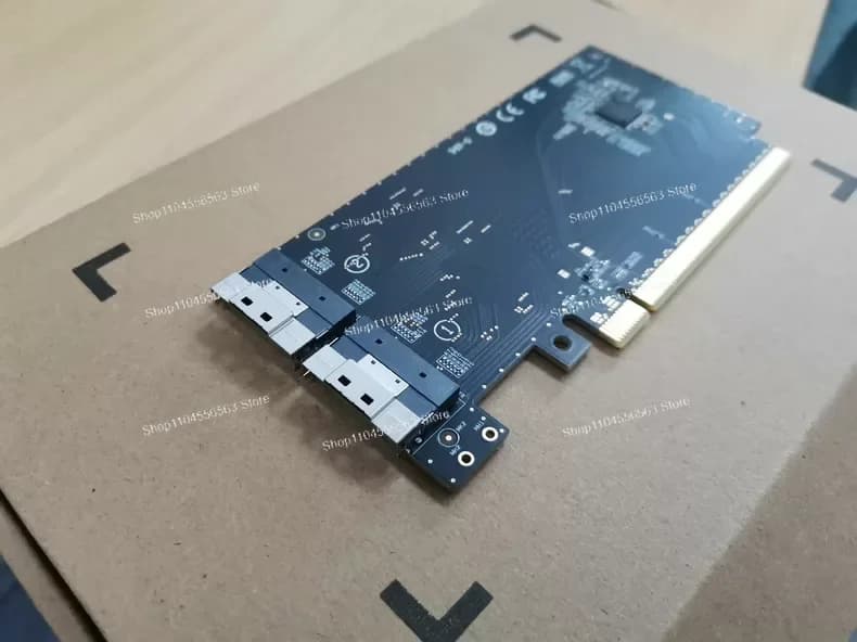 Scheda Riser PCIE 4.0 SFF-8654 a Doppio 8i – Adattatore GPU Esterna e SSD U.2 NVMe per Server/Workstation