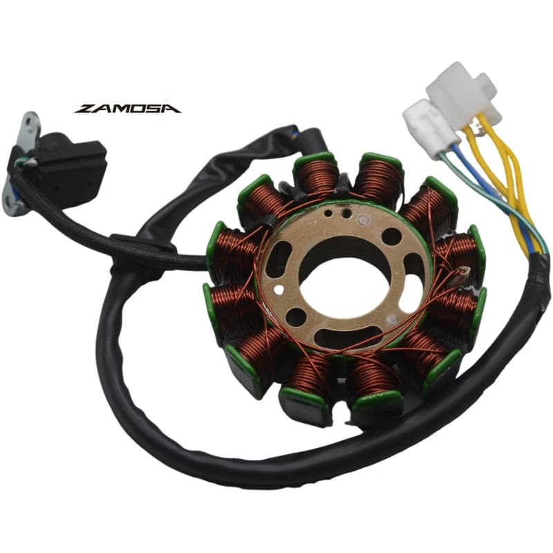 Bobina statore elettrica per moto CC GY6-12(EFI) compatibile con GY6-12(EFI) Bobina statore a 12 poli per motori GY6 125CC 150CC