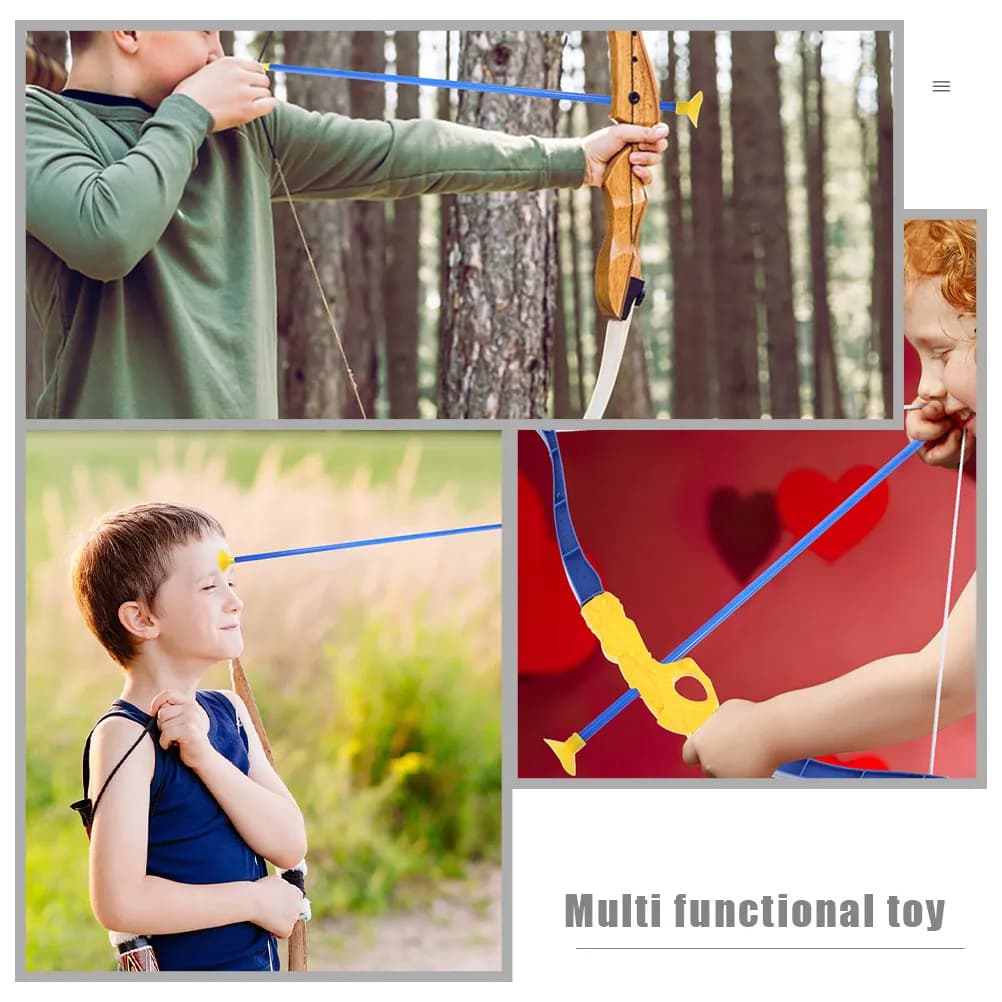 12 Frecce in PVC con Ventosa per Allenamento di Tiro con l'Arco per Bambini, Gioco Sportivo all'Aperto Portatile per Concentrazione e Divertimento
