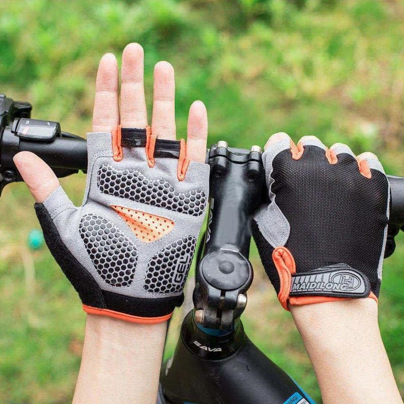 Men's Cycling Gloves Gym Gloves Half Fins Women's Gloves Breathable Anti-slip Gloves Fitness Sports Training Gloves