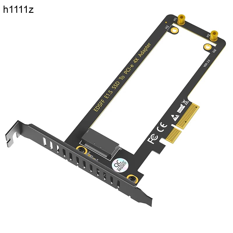 NUOVO Adattatore EDSFF EDSFF Da E1.S a PCI Express4.0 X4 Scheda di Espansione Riser Supporto 9.5/15/25mm di Spessore E1.S SSD PM9A3 PM9D3 P5801X