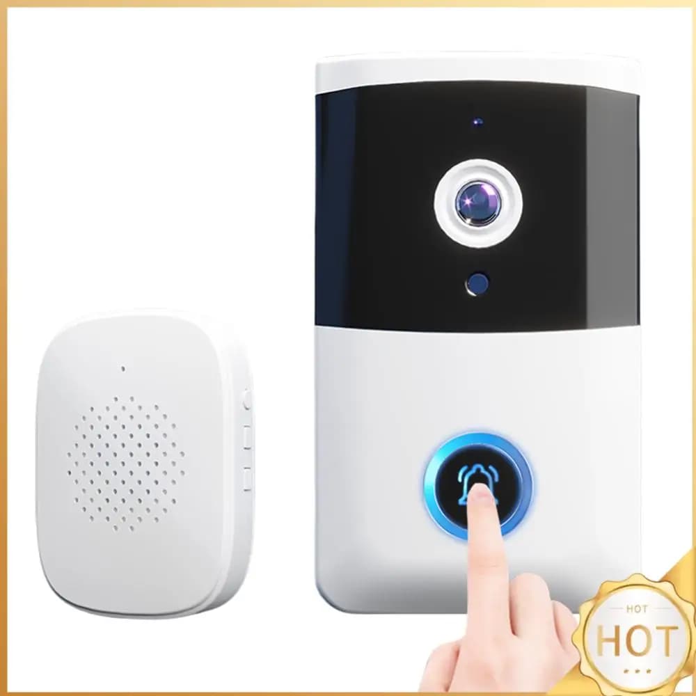 Wireless WiFi Video Bell with Night Vision IR, Audio Bidirectional, Home Security System