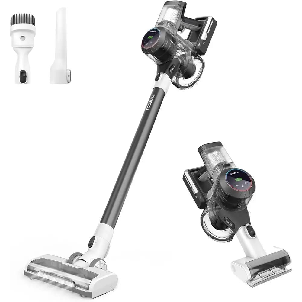 Aspirapolvere senza fili, aspirapolvere portatile intelligente con forte aspirazione e leggero, aspirapolvere portatile senza fili per pulizia profonda di capelli e pavimenti duri