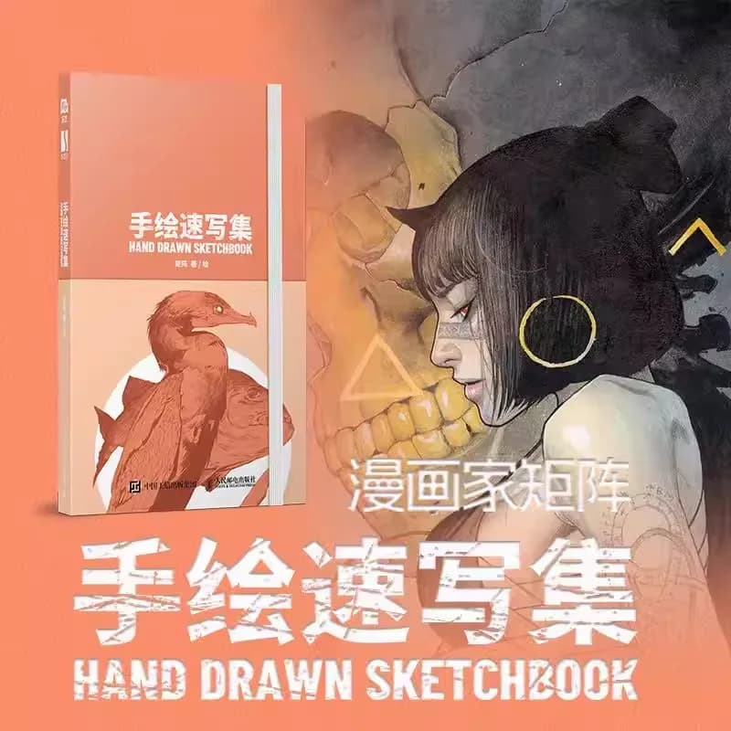 Matrix Hand-Painted Sketch Collection Book Comic Art & Illustration Sketches Set Original Artwork Album for Art Lovers