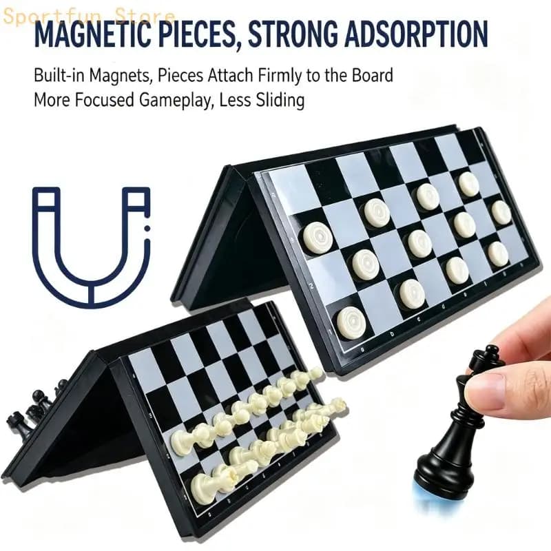 Folding Chesses Set for Indoor Breaks and Outdoor Trips X7JD