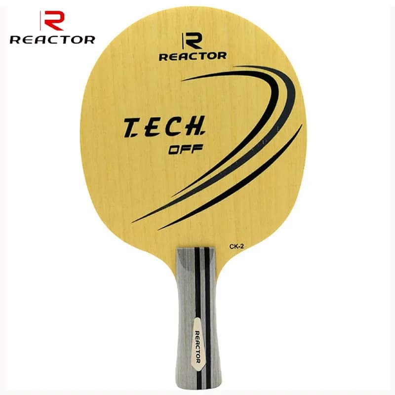Original REACTOR CK-2 Ping Pong Carbon Blade 5 Wood and 2 Coal Ping Pong Paddle Rack for Loop with Fast Attack