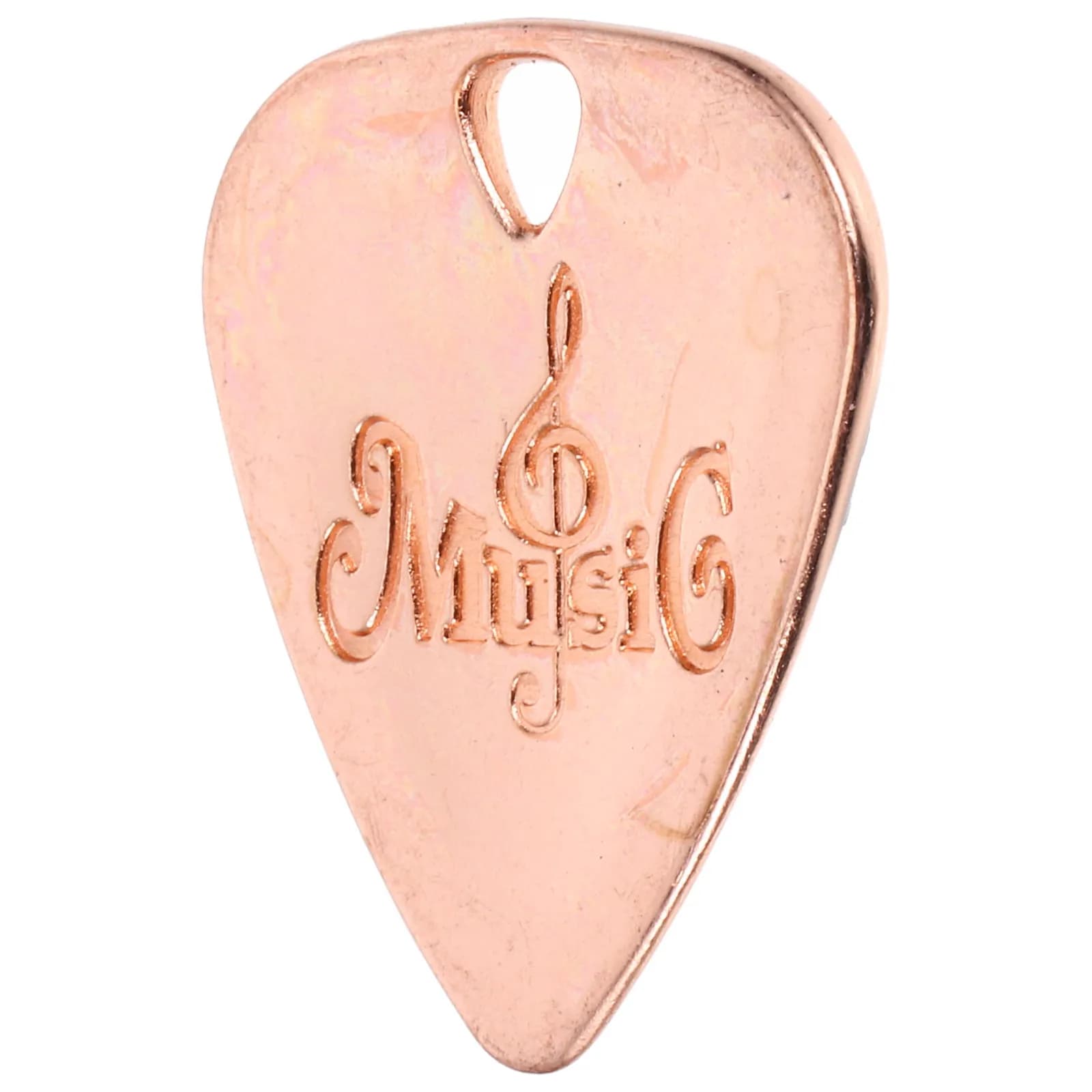 Collana con Ciondolo a Forma di Plettro per Chitarra in Lega di Zinco, Senza Piombo, Senza Nichel, Ipoallergenica, Leggera, Resistente alla Ruggine, Personalizzabile