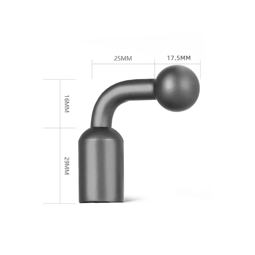 17mm Ball Head Adapter Mount Holder Aluminum Alloy for Tripod Motorcycle Bicycle GPS Clip Stand Connector Mobile Phone Bracket
