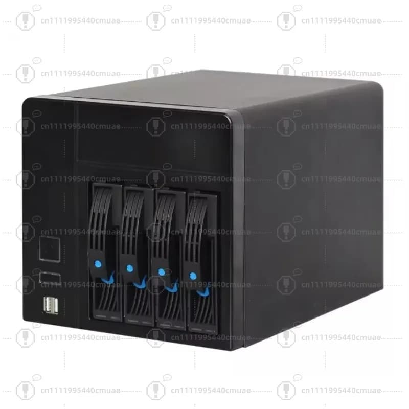 4-Slot NAS chassis, hot-swappable 3.5-inch hard drive/2.5-inch solid state drive MINI-ITX main board home/office storage