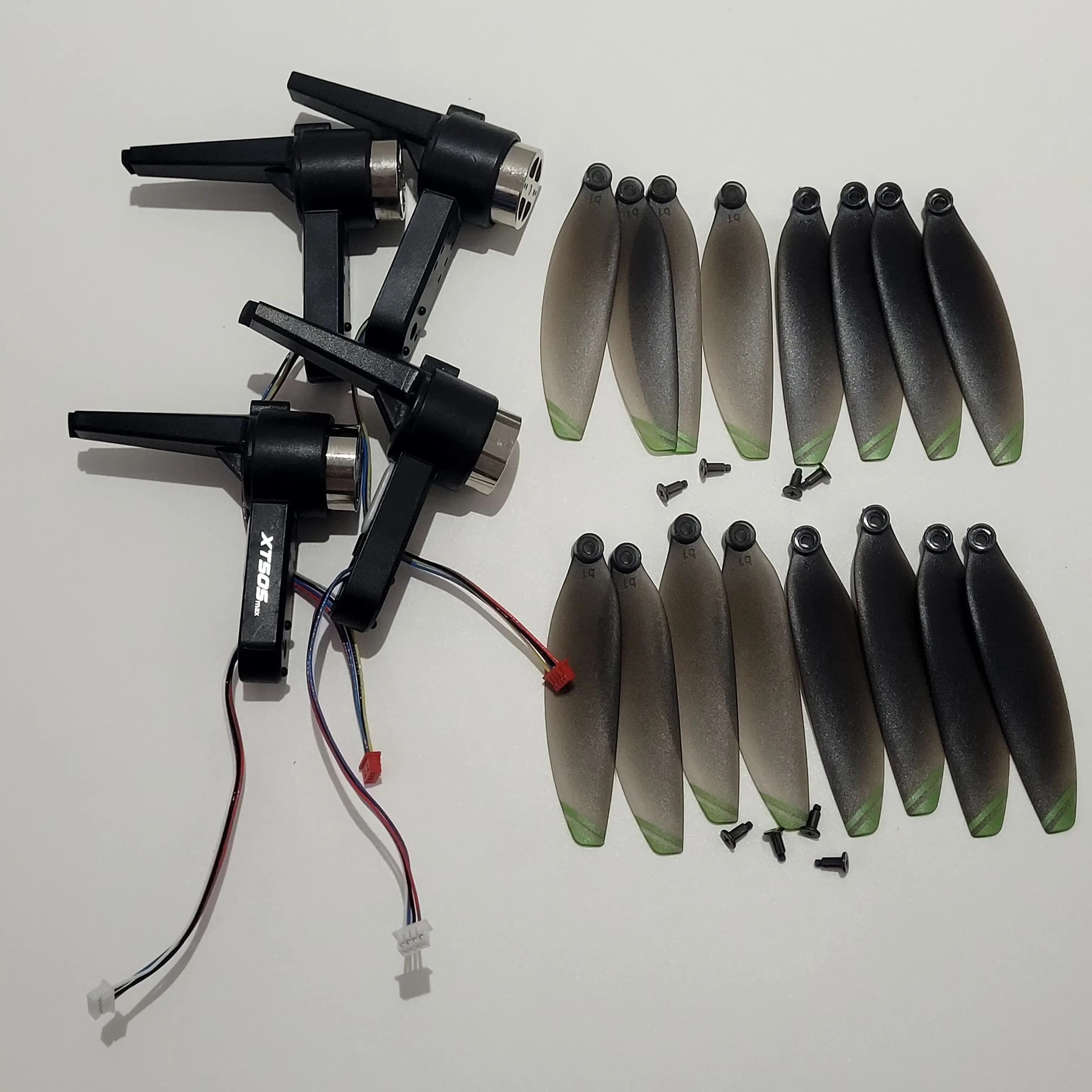 Original spare part for drone XT505 4K XT505 motor arm with brushless motor + accessories main blade elica arm