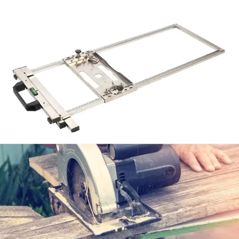Positioning Guide for Cutting from 4/7 Poles (18cm) for Electric Circular Saw, Woodworking Tools and Marble