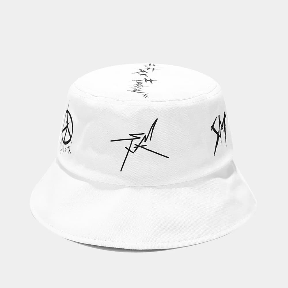 Foldable Bob Fisherman Cap Summer Cotton Patchwork Graffiti Bucket Hat Men Women Outdoor Hip Hop Casual Travel Panama Gorros