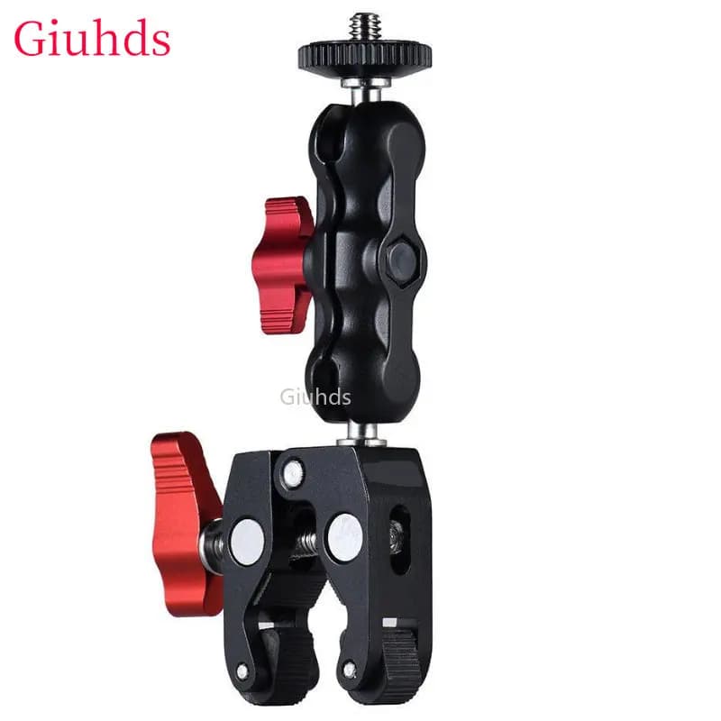 Super Clamp Magic Arm for Phone Support Action Camera Mount Double Ball Head Metal With Thread 1/4 "3/8" for GoPro Insta360 X3