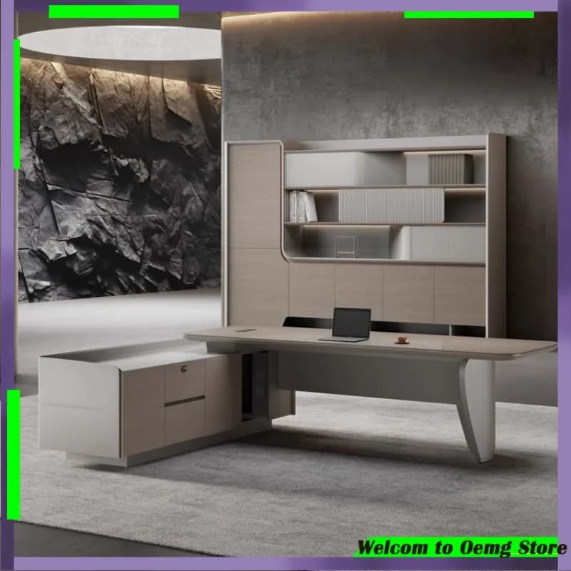 Scrivania da ufficio da gioco contemporanea Design moderno di lusso Comodo spazio di lavoro Organizzatore Escritorio Home Office Uso Muebles Oficina
