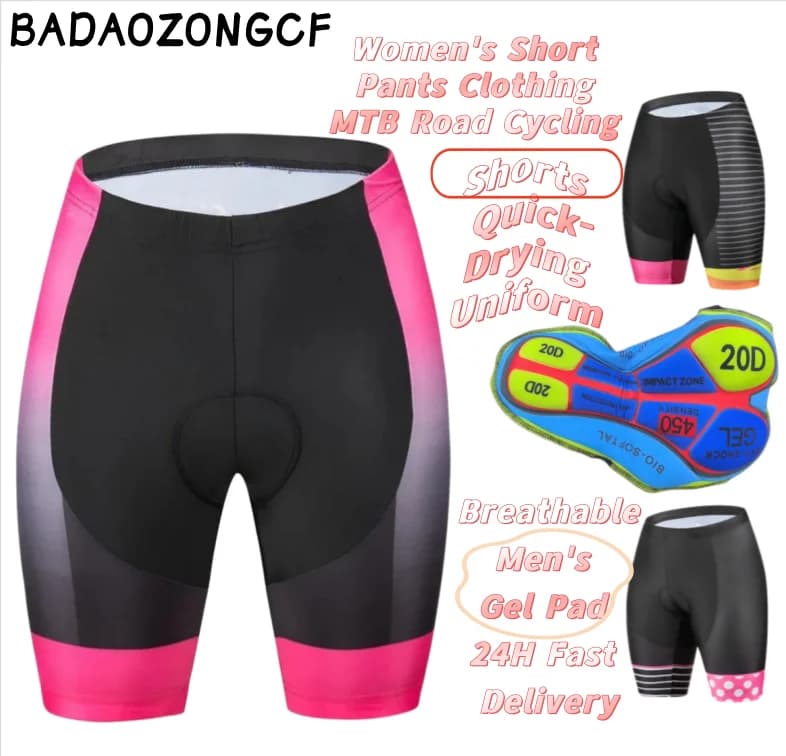 Women's Short Pants Clothing MTB Road Cycling Shorts Quick-Drying Uniform Breathable Men's Gel Pad 24H Fast Delivery