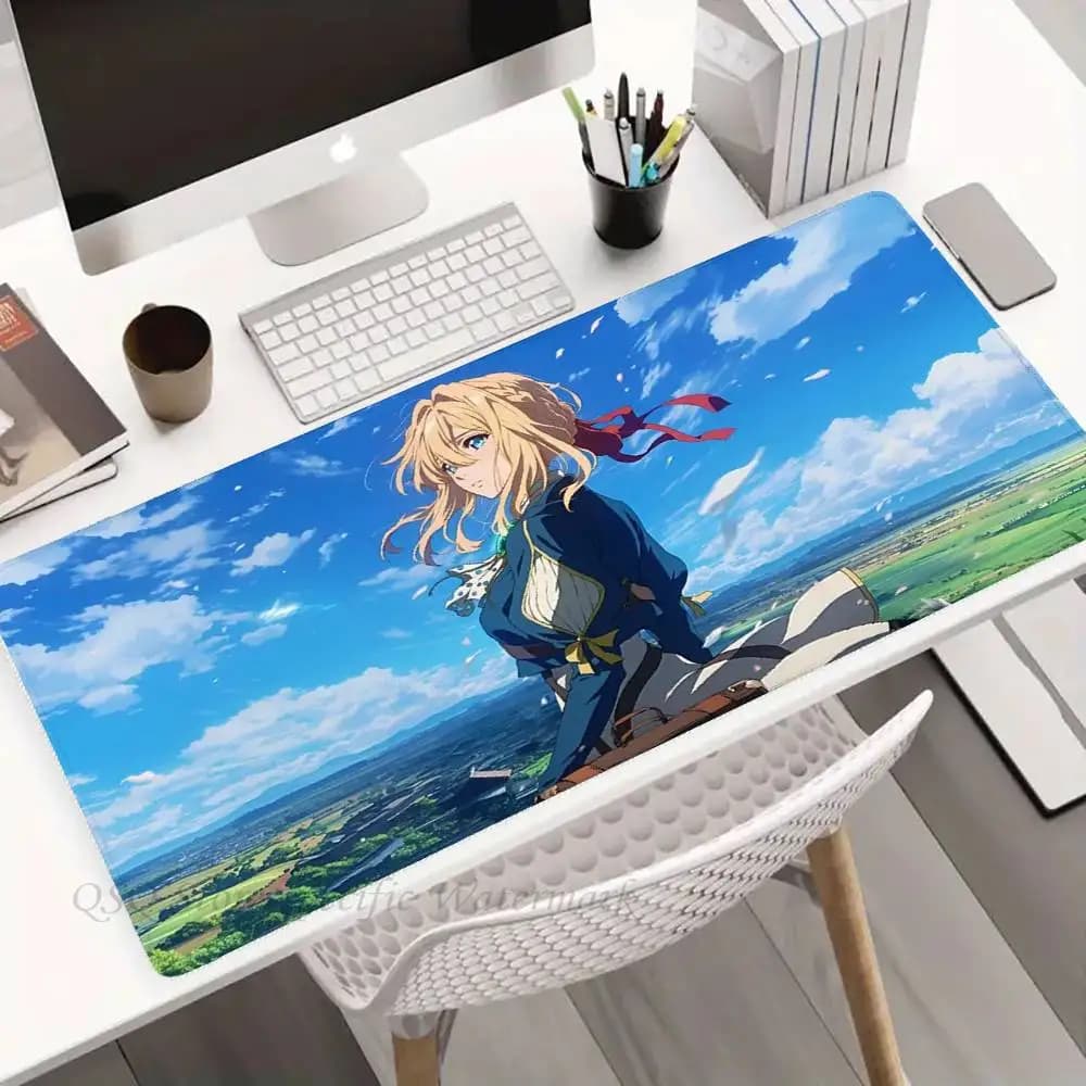 Violet Evergarden Mousepad Non-slip Suitable For Office Computers Laptops E-sports Game Desk Mats XXL Keyboard