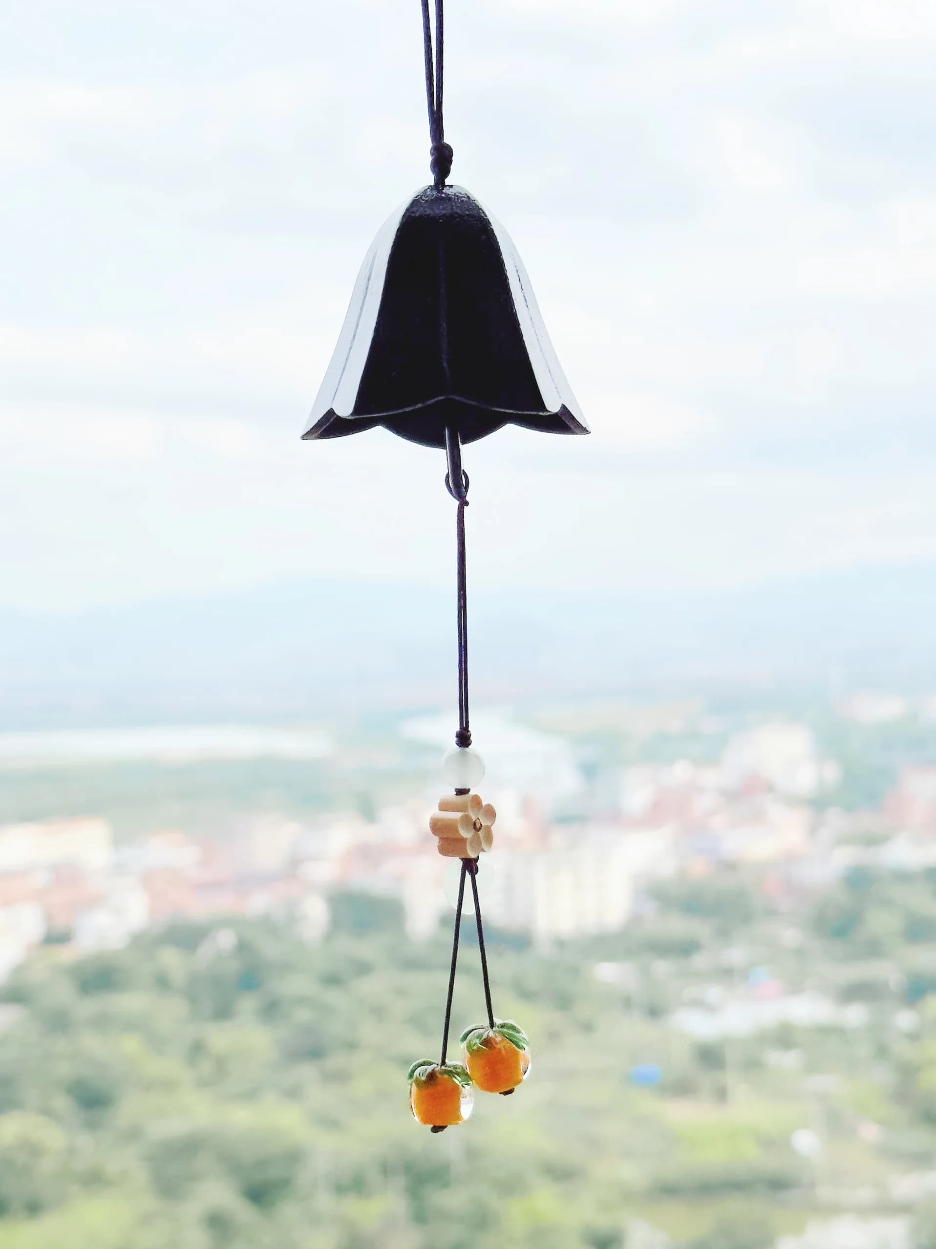 Campanelli a Vento in Ferro Rustico Stile Giapponese, Decorazioni per Cortile e Casa, Luci Fatate, Campana del Drago, Ornamenti Floreali, Stile Cinese Moderno