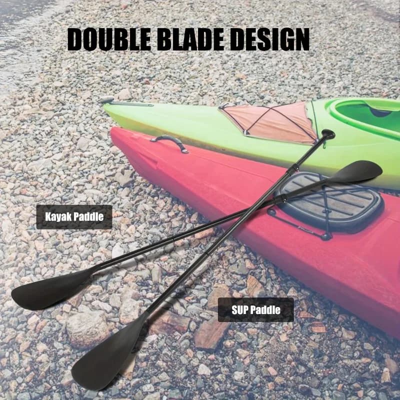Pagaia SUP regolabile a doppio scopo da 4 pezzi per pagaie verticali per kayak, facile da smontare e portatile