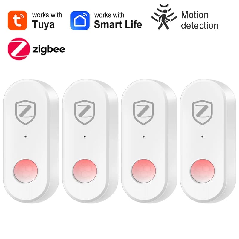 Tuya Zigbee PIR Sensore di movimento Rivelatore a infrarossi per il corpo umano Allarme di sicurezza domestica Controllo APP Smart Life