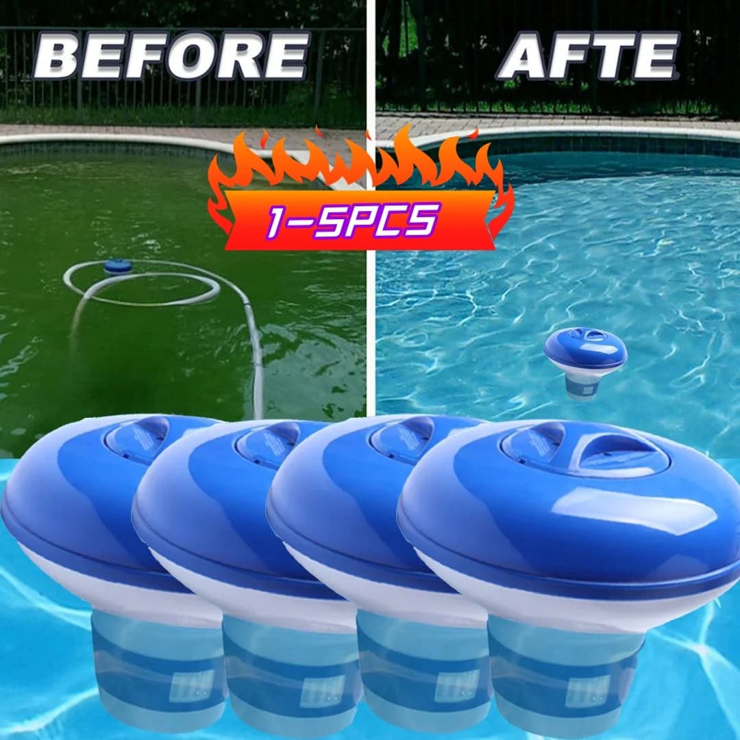 5-1 pezzi portaoggetti per piscina compressa di cloro dispenser automatico spa detergente per piscina scatola disinfettante per la pulizia della piscina