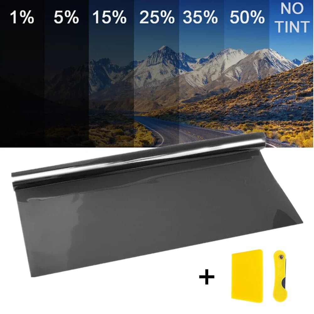 Nano Carbon Window Film Tint Shade pretagliato tutti i lati Rears decorativo Heat Control pellicola oscurante per vetri riflettente Anti UV per vetro