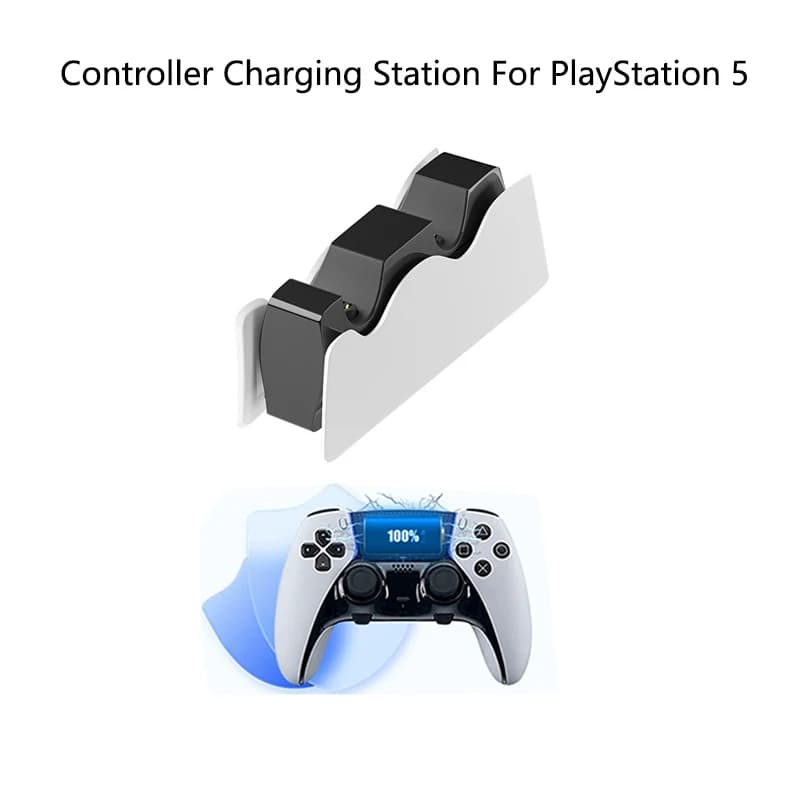 Supporto per supporto di ricarica per controller doppio per stazione di ricarica rapida per controller PS5 per accessori di gioco per gamepad Playstation 5