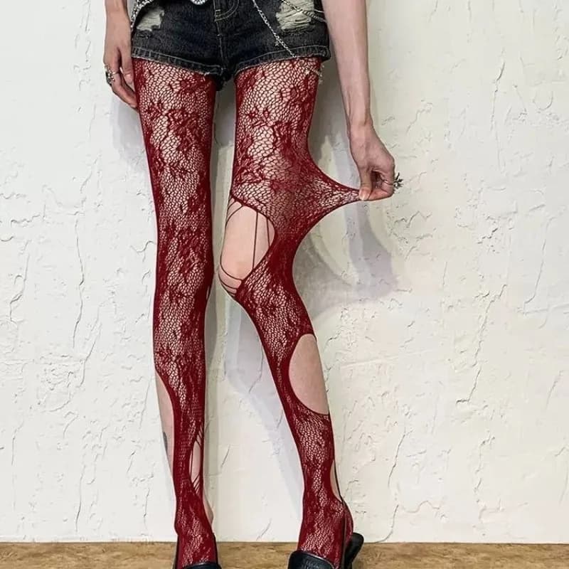 1/3 Paia di Calze a Rete Millennium Spicy Girl Jacquard Sexy Stile Puro Desiderio, Collant Versatili e Traspiranti per Ragazze Dolci