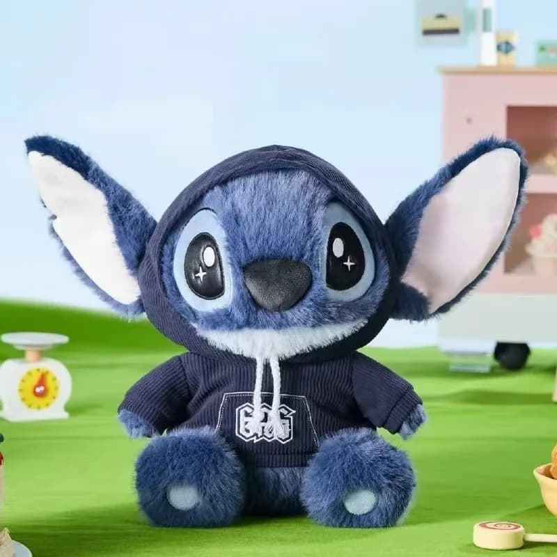 Kawaii Stitch Peluche Stich Bambola di pezza con tuta Animale carino Bambini Compleanno Regalo di Natale per ragazze Morbido orso Amigurumi