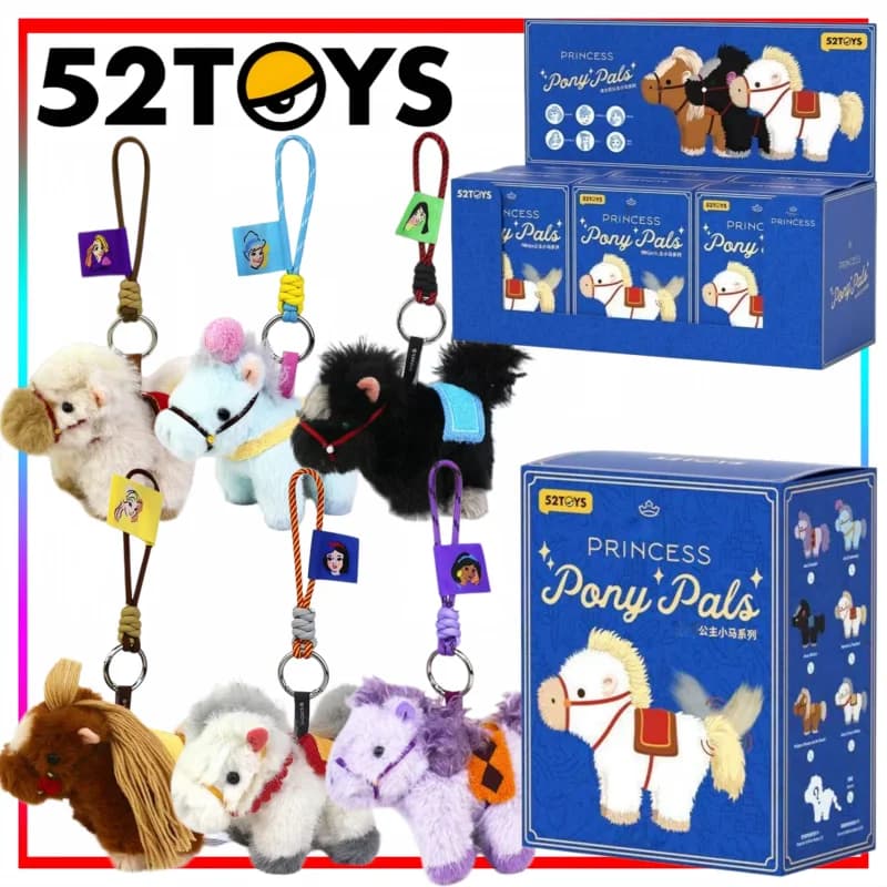 Portachiavi con Ciondolo Zaino Peluche Little Pony, Figurina Blind Box Little Pony, Merchandising Anime, Regalo di Natale, Giocattolo Trendy Articolato