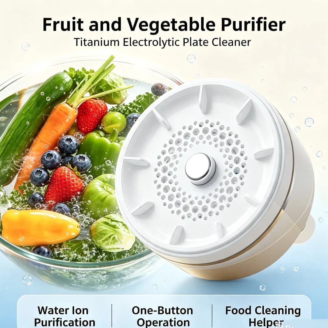 Ultrasonic Fruit Vegetable Cleaner Electric Machine Cleaning Washer Pesticide Residue Removal Purifier Sterilization Washing New