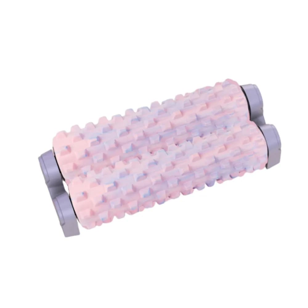 Double Pipe Suction Cup Foam Roller Non-Slip Stable Muscle Relaxation Roller Thickened with Stand Muscle Massage Stick