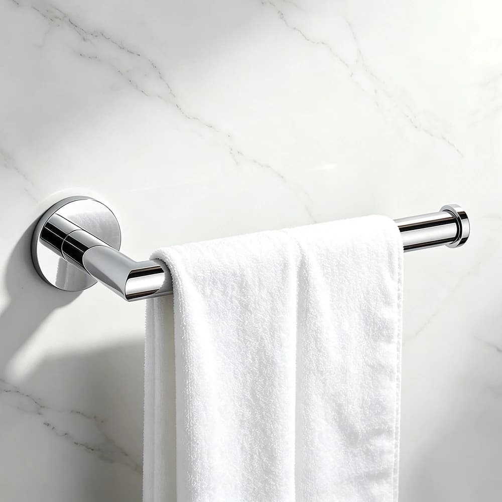 Bathroom Hand Towel Rack Wall Mounted Rustproof Chrome Towel Holder Bar Modern Brass Bath Hardware Accessories