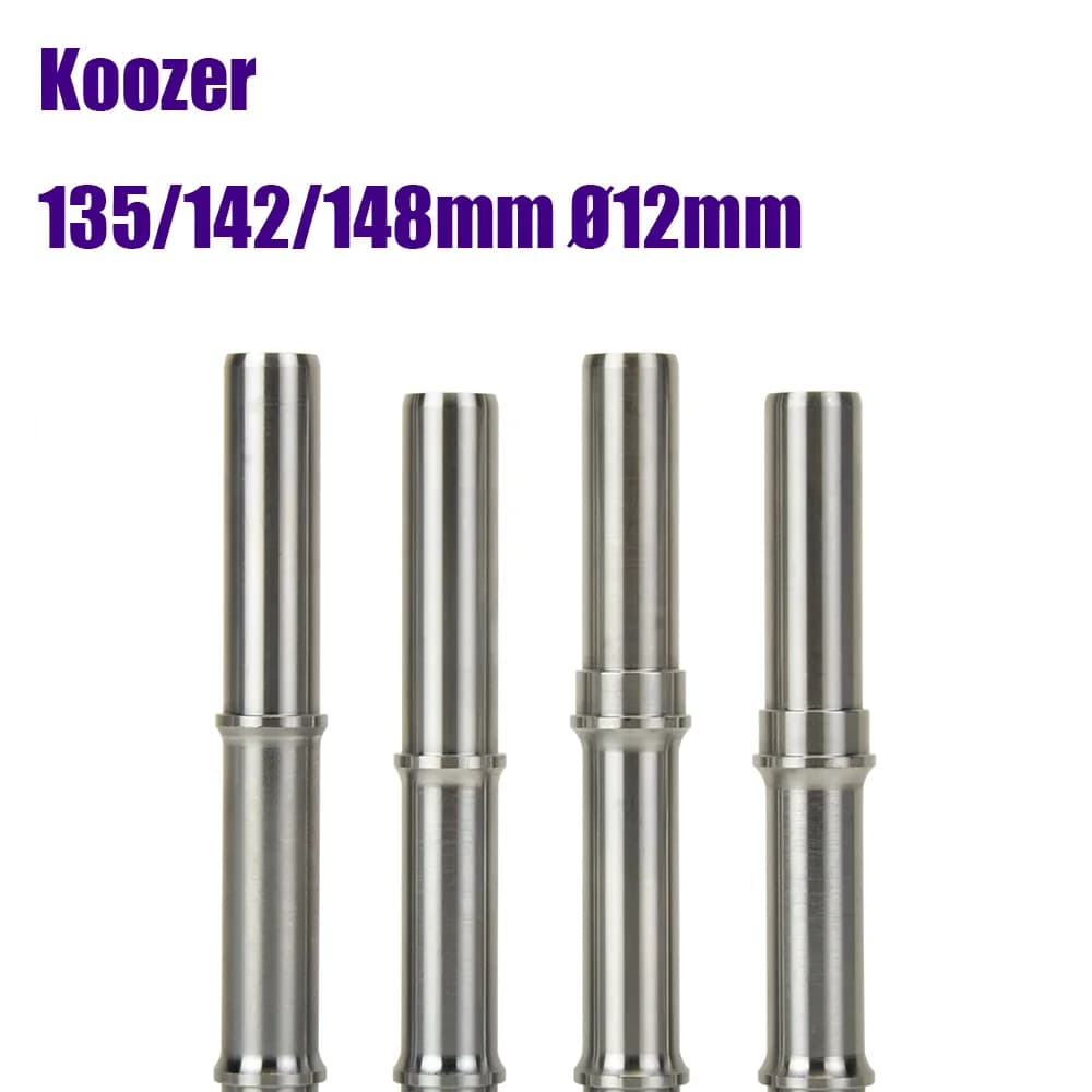 KOOZER Cr-Mo Albero In Acciaio Mountain Road Bike Mozzo Ruota per 5x135/12x142/12x148mm Booster Asse di Riparazione Ø12 Parti di Riparazione Biciclette