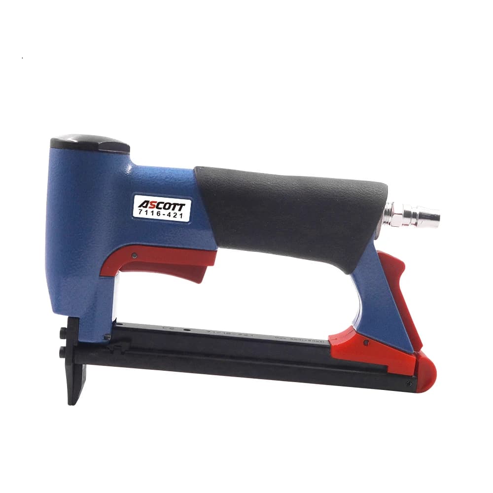 Cucitrice pneumatica 22ga 7116 Pistola cucitrice ad aria Pistole chiodi di livello industriale per applicazioni di tappezzerie e tessuti